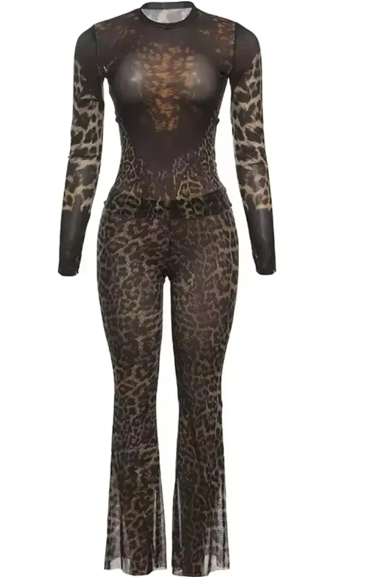 Mesh Leopard Set