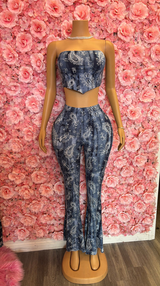 Paisley Pants Set