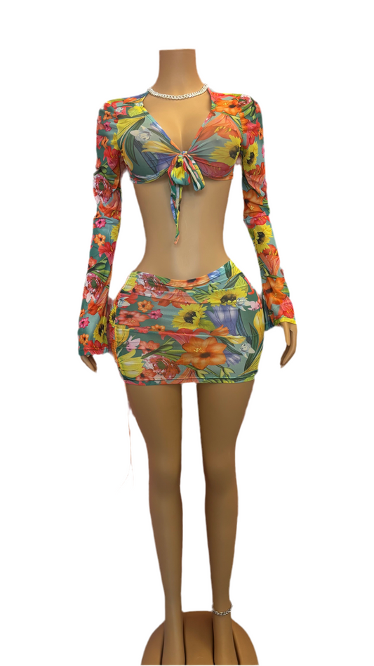 Floral 3pc Swimwear