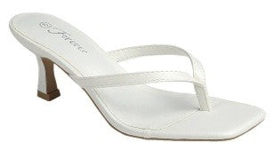 White Kitten Heels