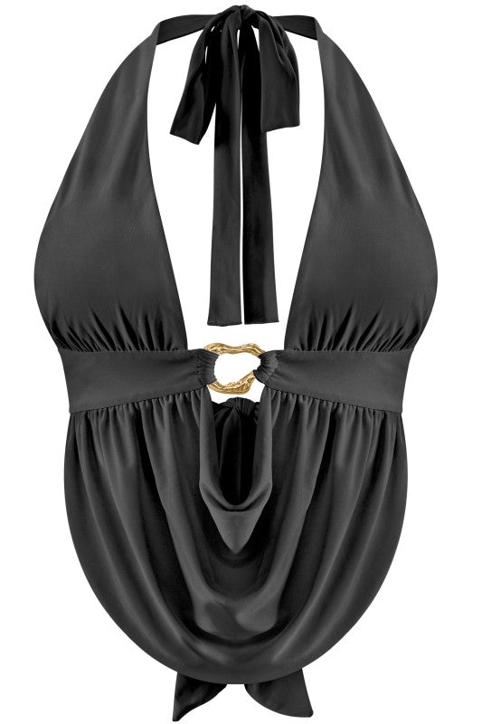 Halter Cowl Neck